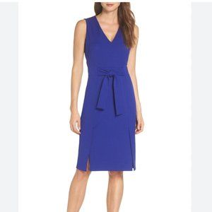 NWT Nordstrom Vince Camuto Blue Crepe Sheath Dress - Size 6